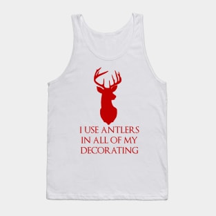 Antlers Red Tank Top